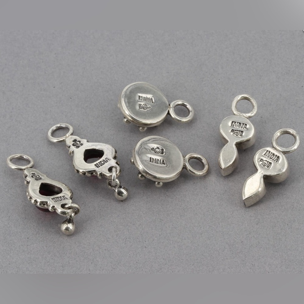 Doug Paulus Sterling Silver Interchangeable Hoop Earrings - Picture 2 of 9